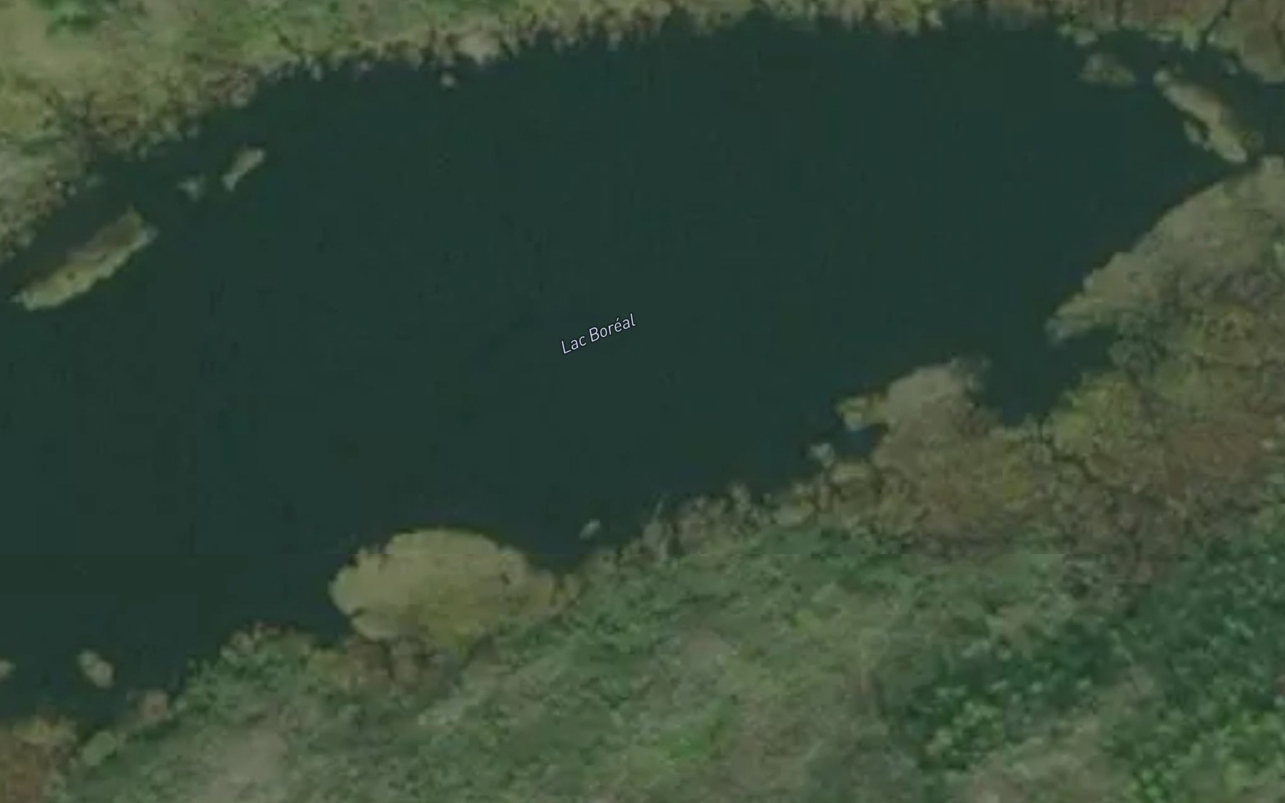 Satellite map of the Lac Boreal