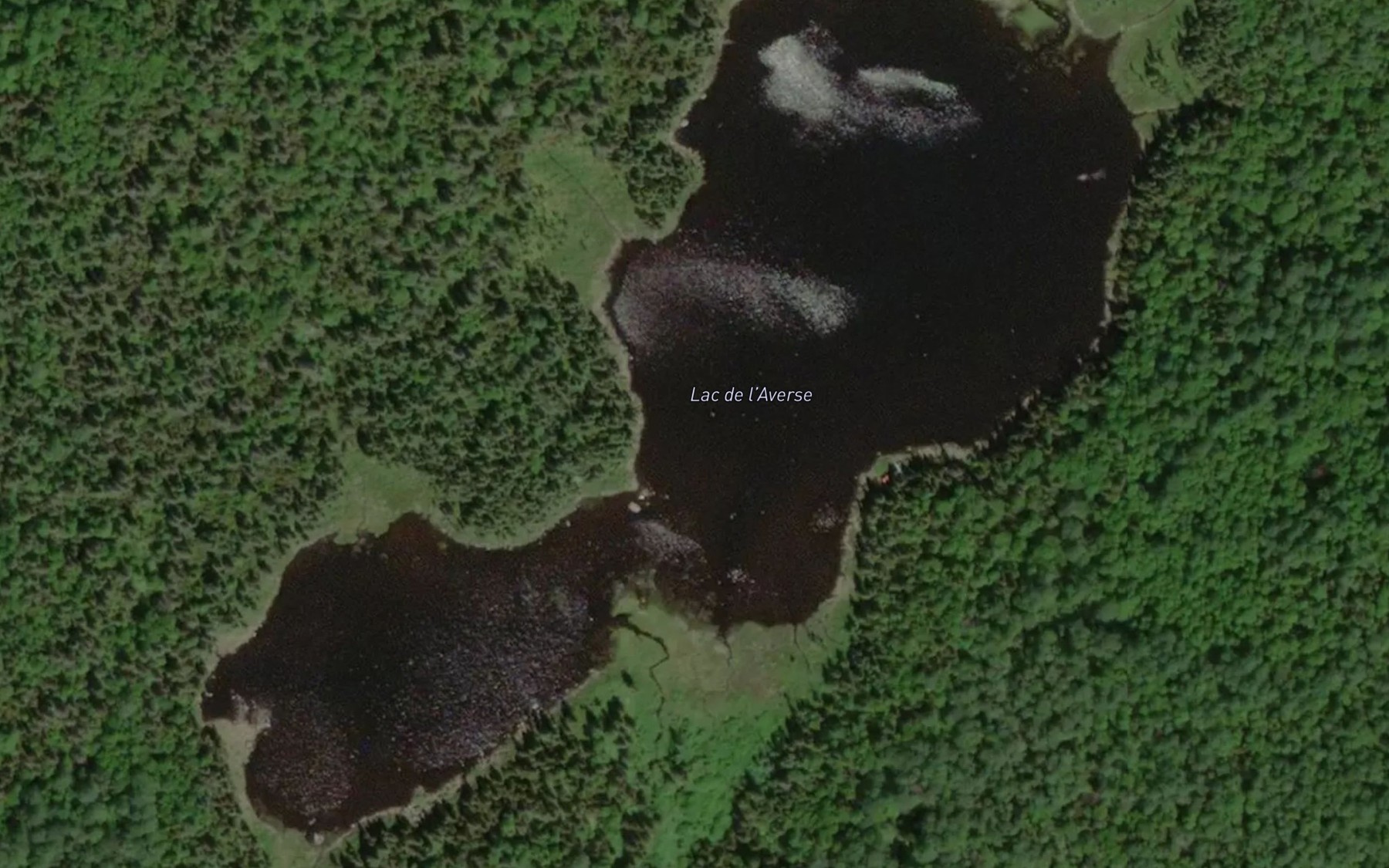 Satellite map of the Lac de l'Averse