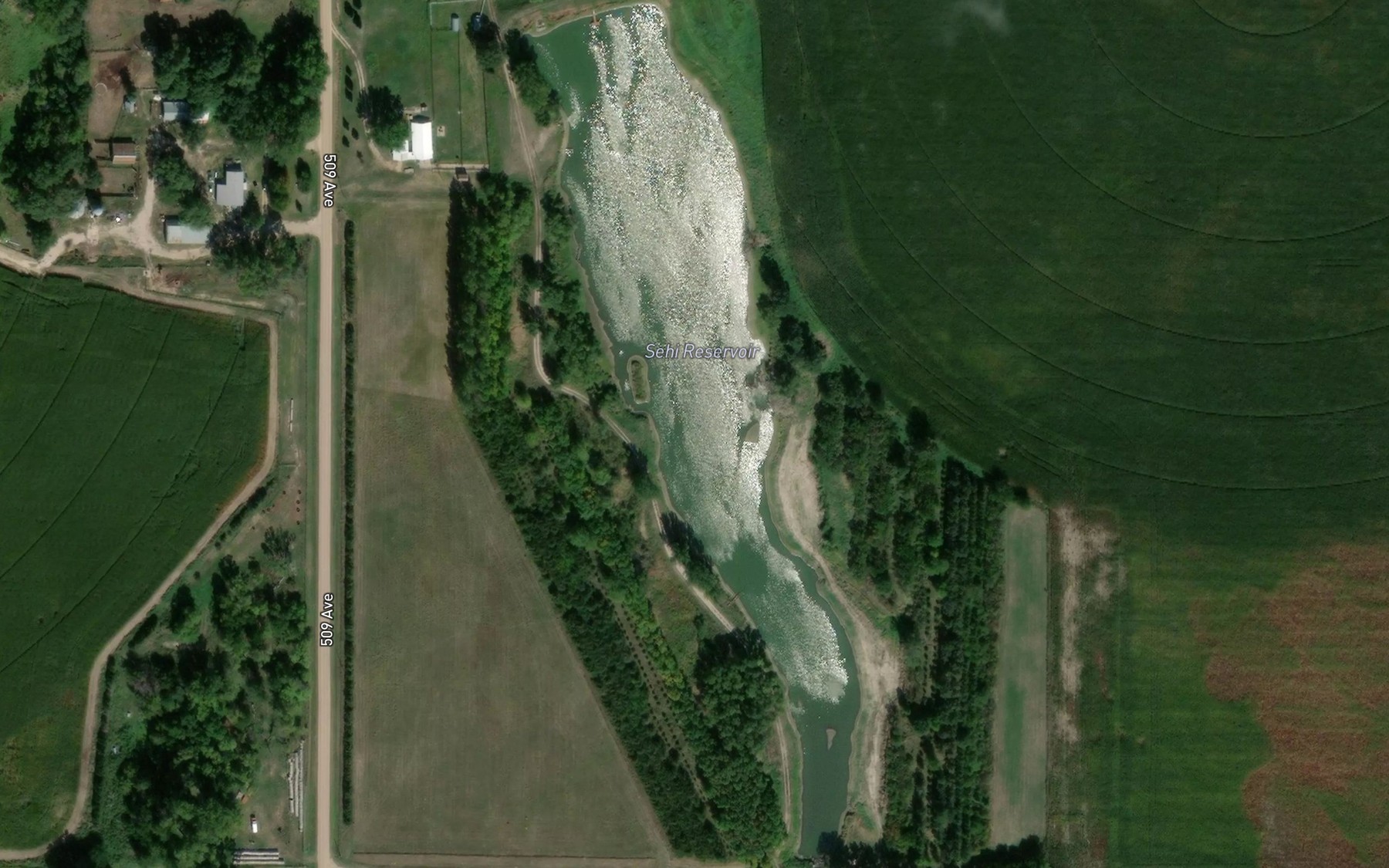 Satellite map of the Sehi Reservoir