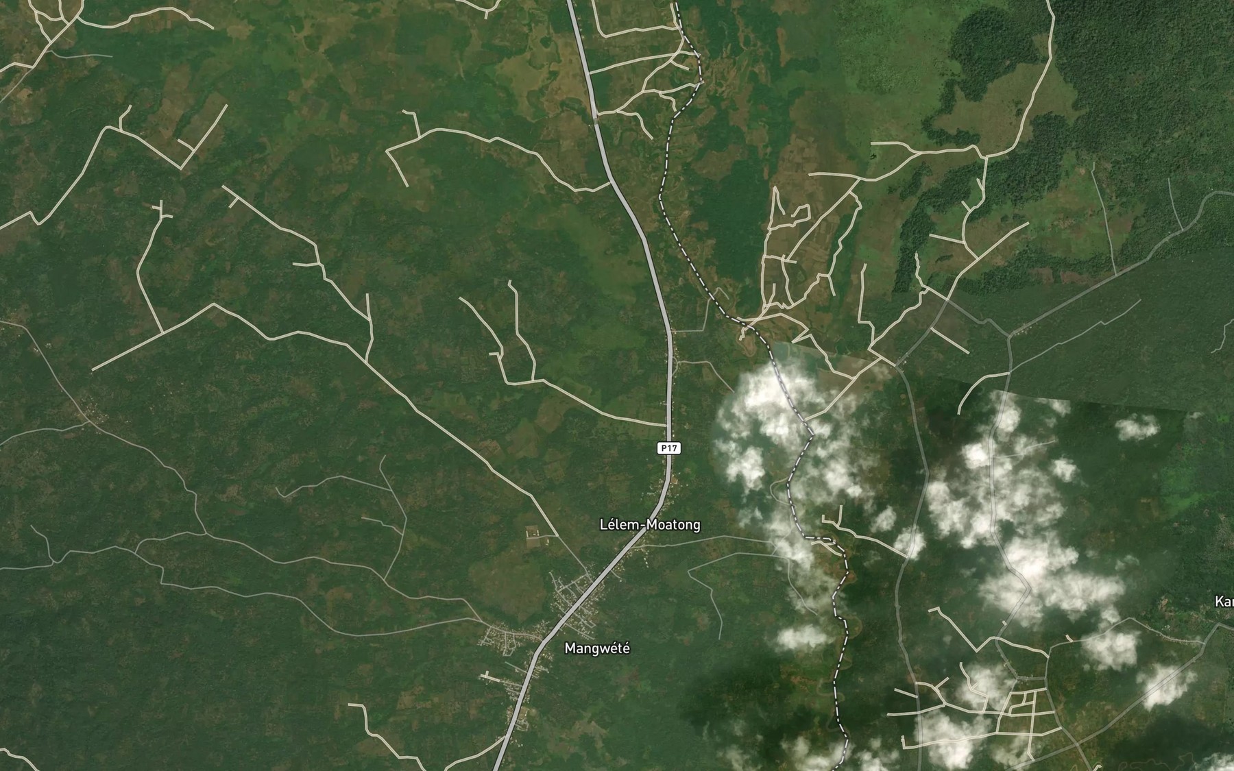 Satellite map of the Mbim