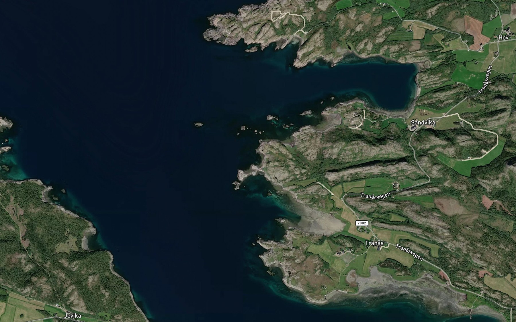 Satellite map of the Gottoholvika
