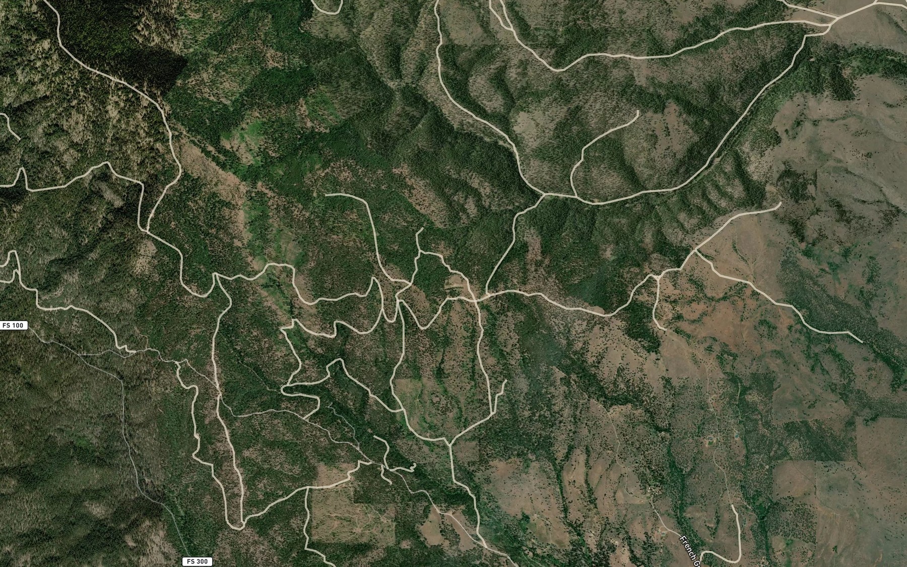 Satellite map of the Old Auburn Reservoir