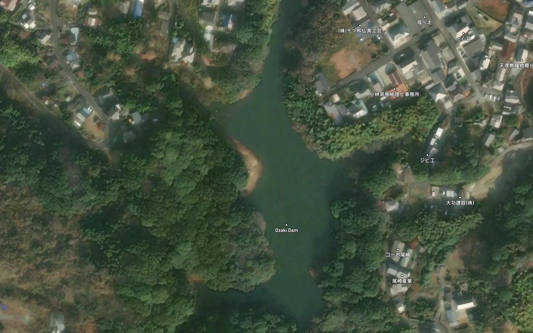 Satellite map of the Ozaki Ike
