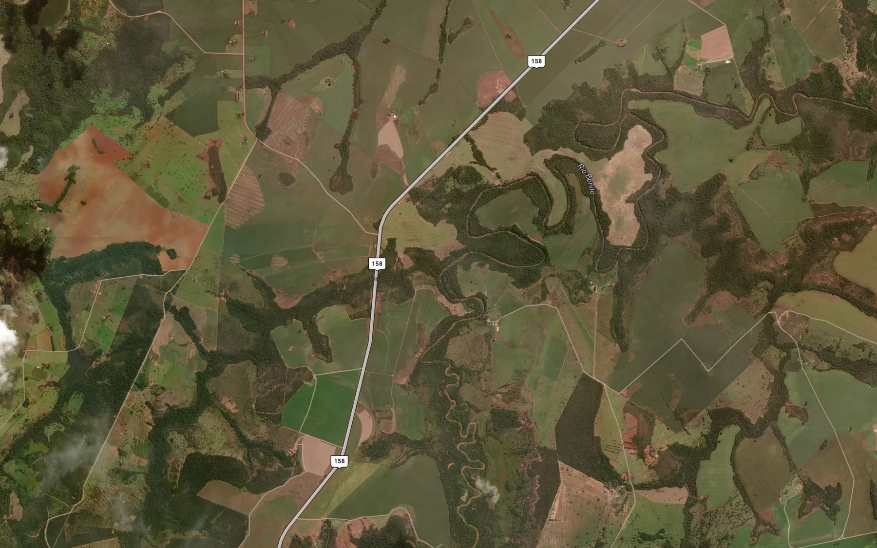 Satellite map of the Ribeirao do Monte