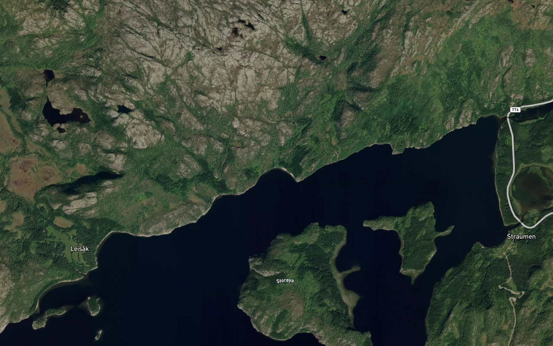 Satellite map of the Bolvika
