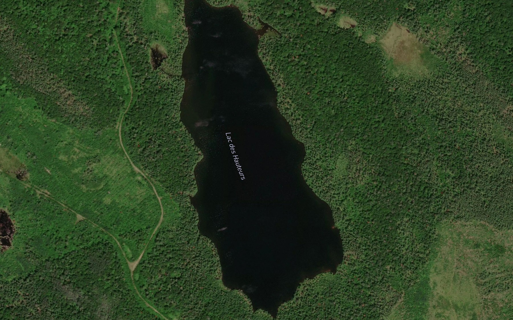 Satellite map of the Lac des Hauteurs