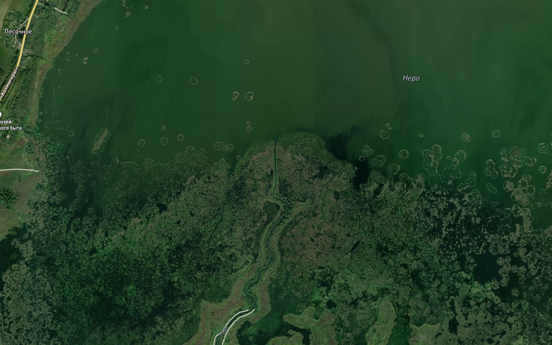 Satellite map of the Sara
