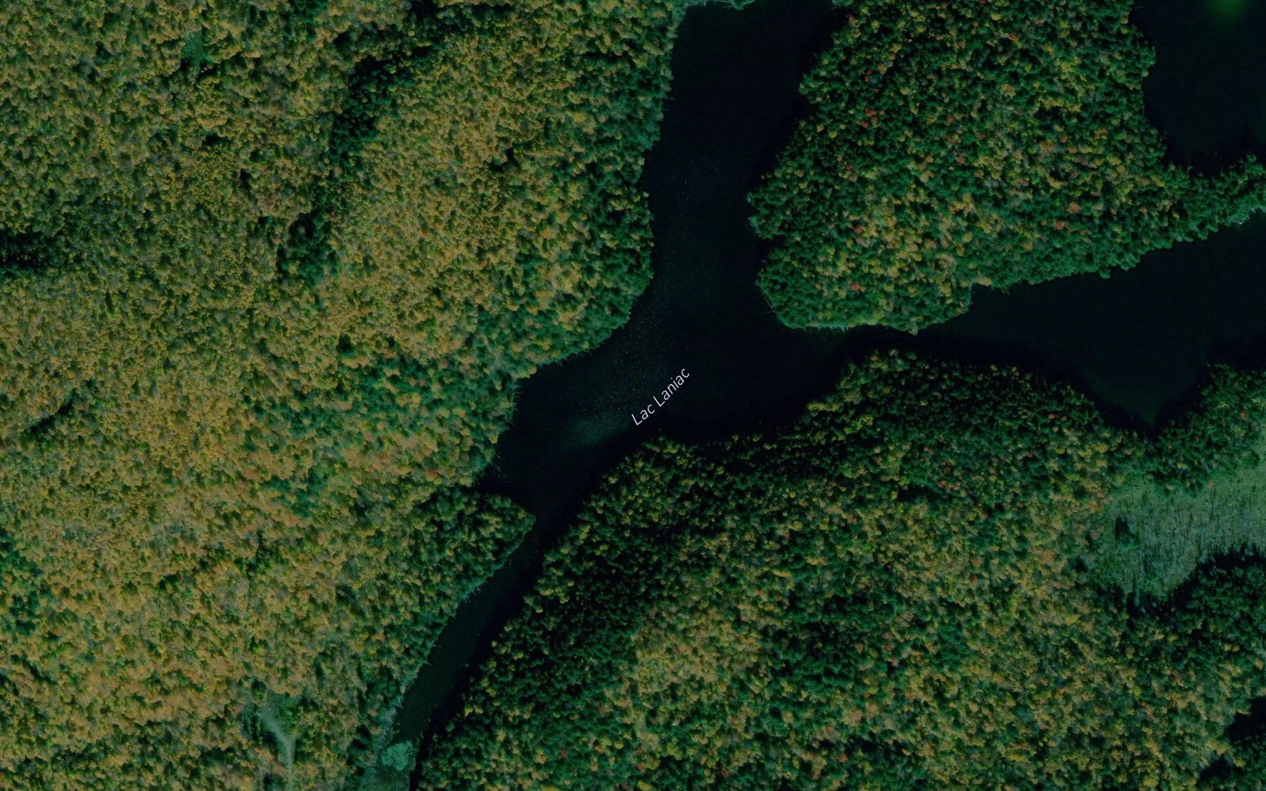 Satellite map of the Lac Laniac