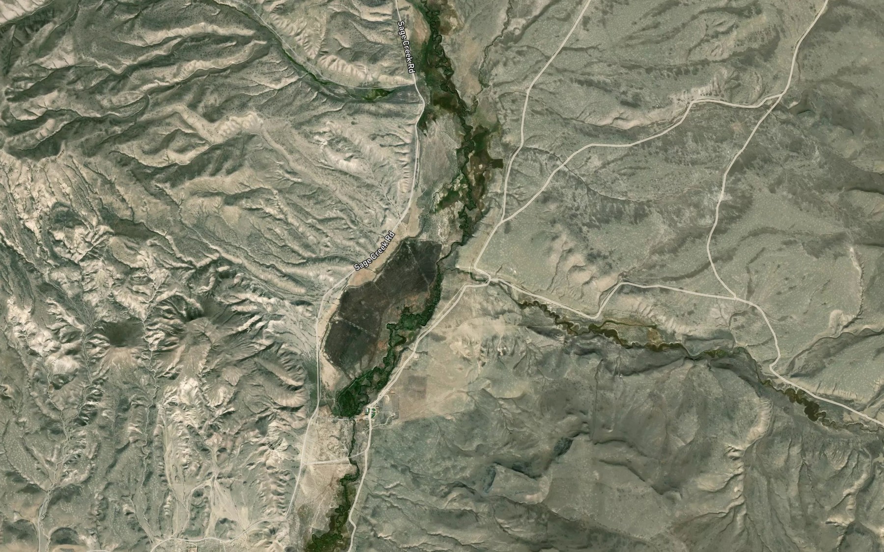 Satellite map of the Basin Creek
