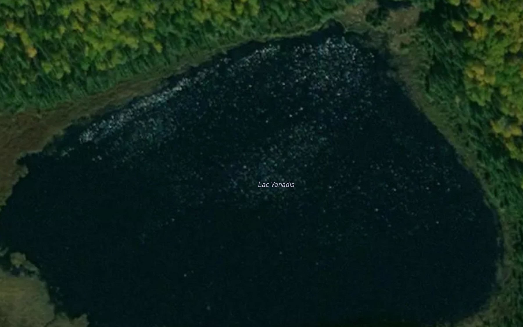 Satellite map of the Lac Vanadis