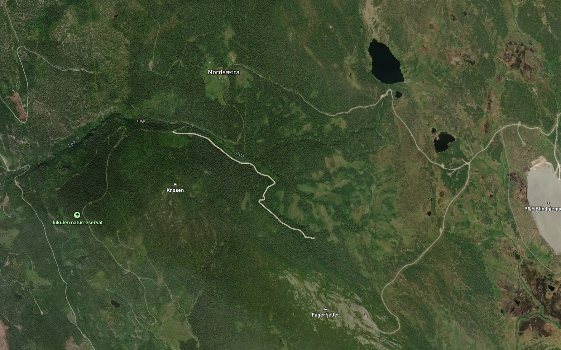 Satellite map of the Vollaa