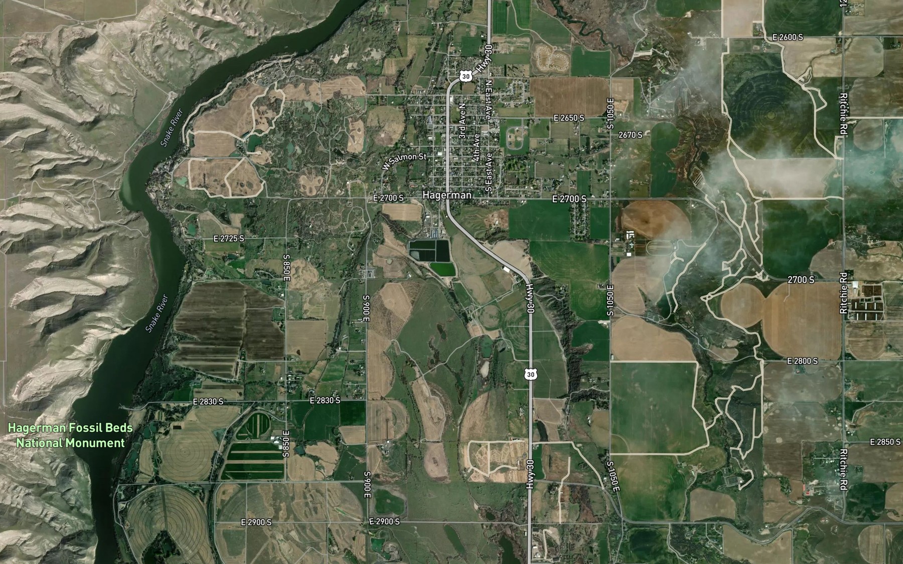 Satellite map of the Buckeye Ditch