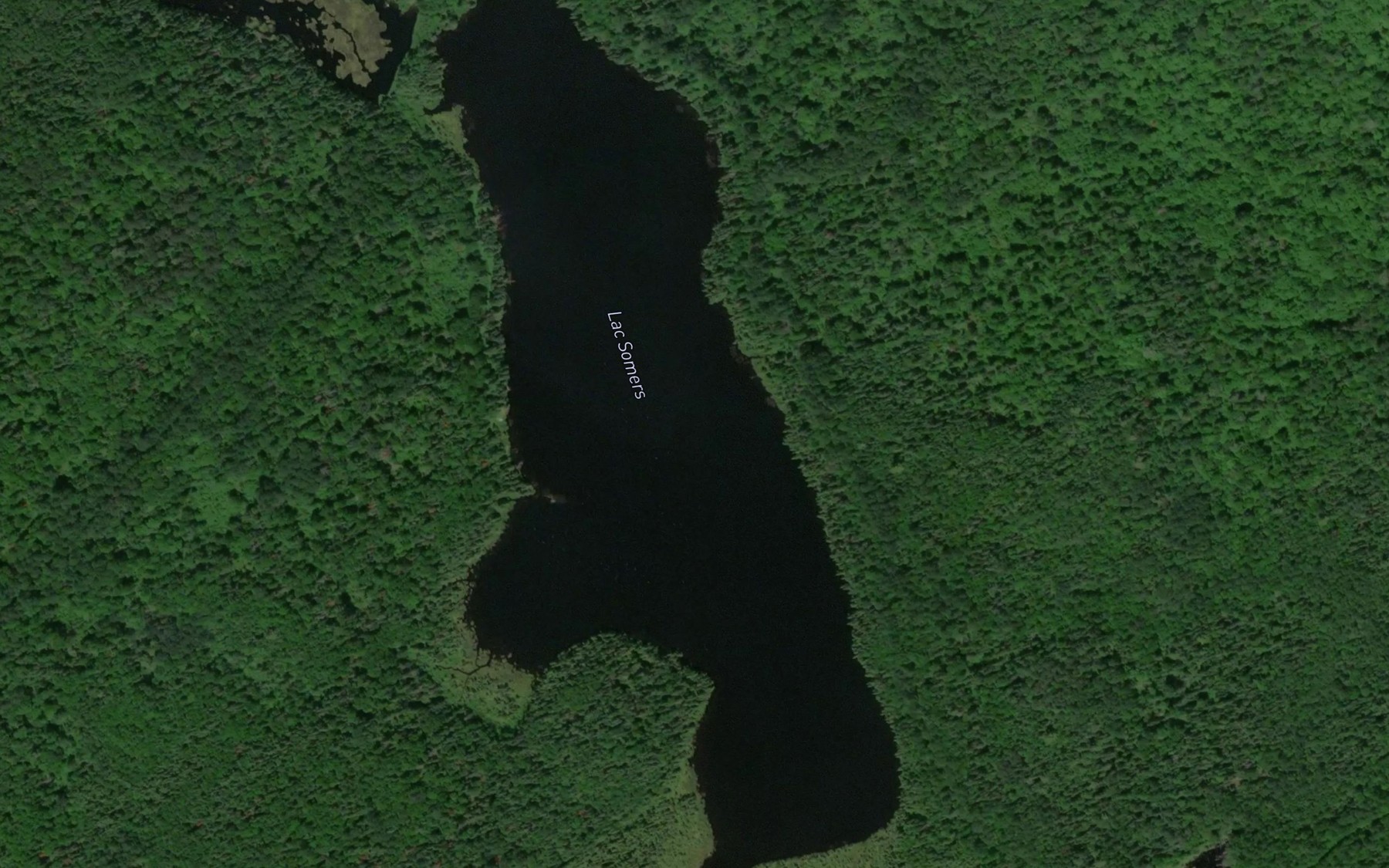 Satellite map of the Lac Somers