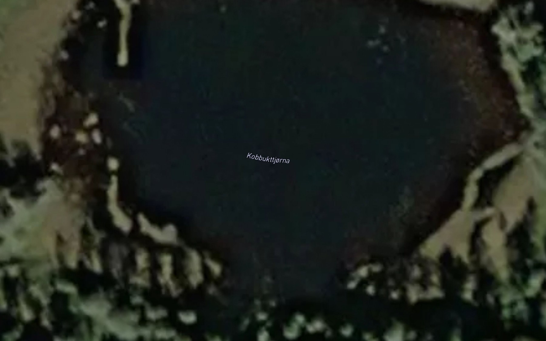 Satellite map of the Kobbukttjorna