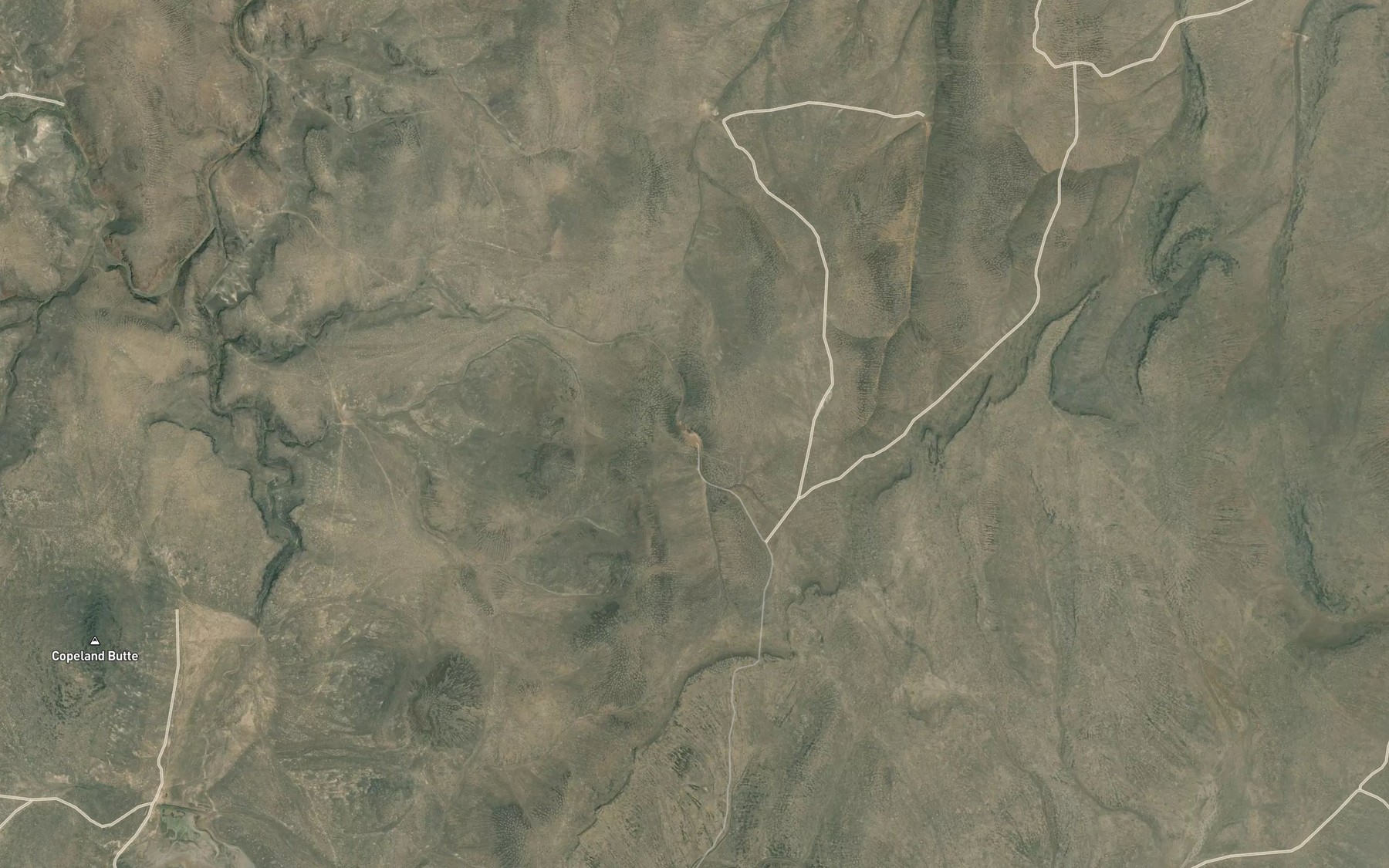 Satellite map of the East Copeland Reservoir