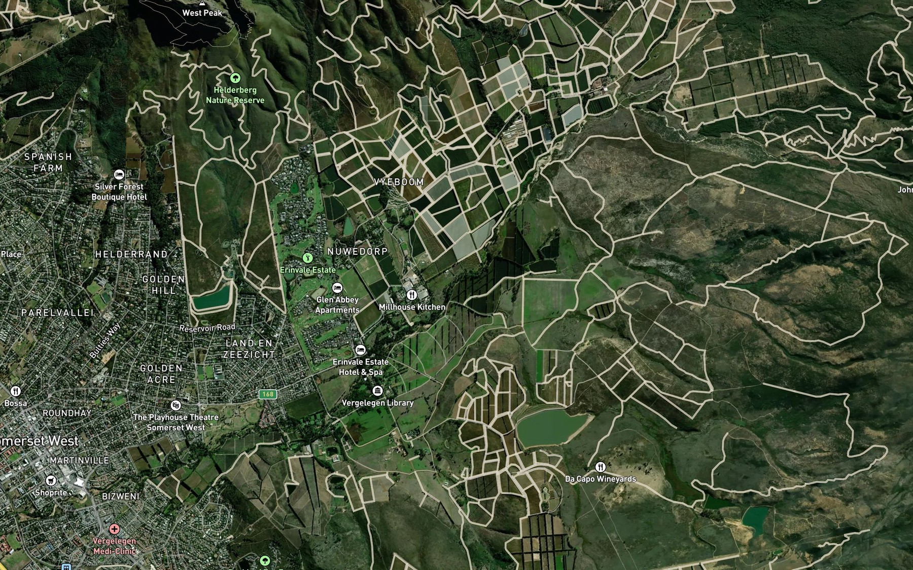 Satellite map of the Diep Gat