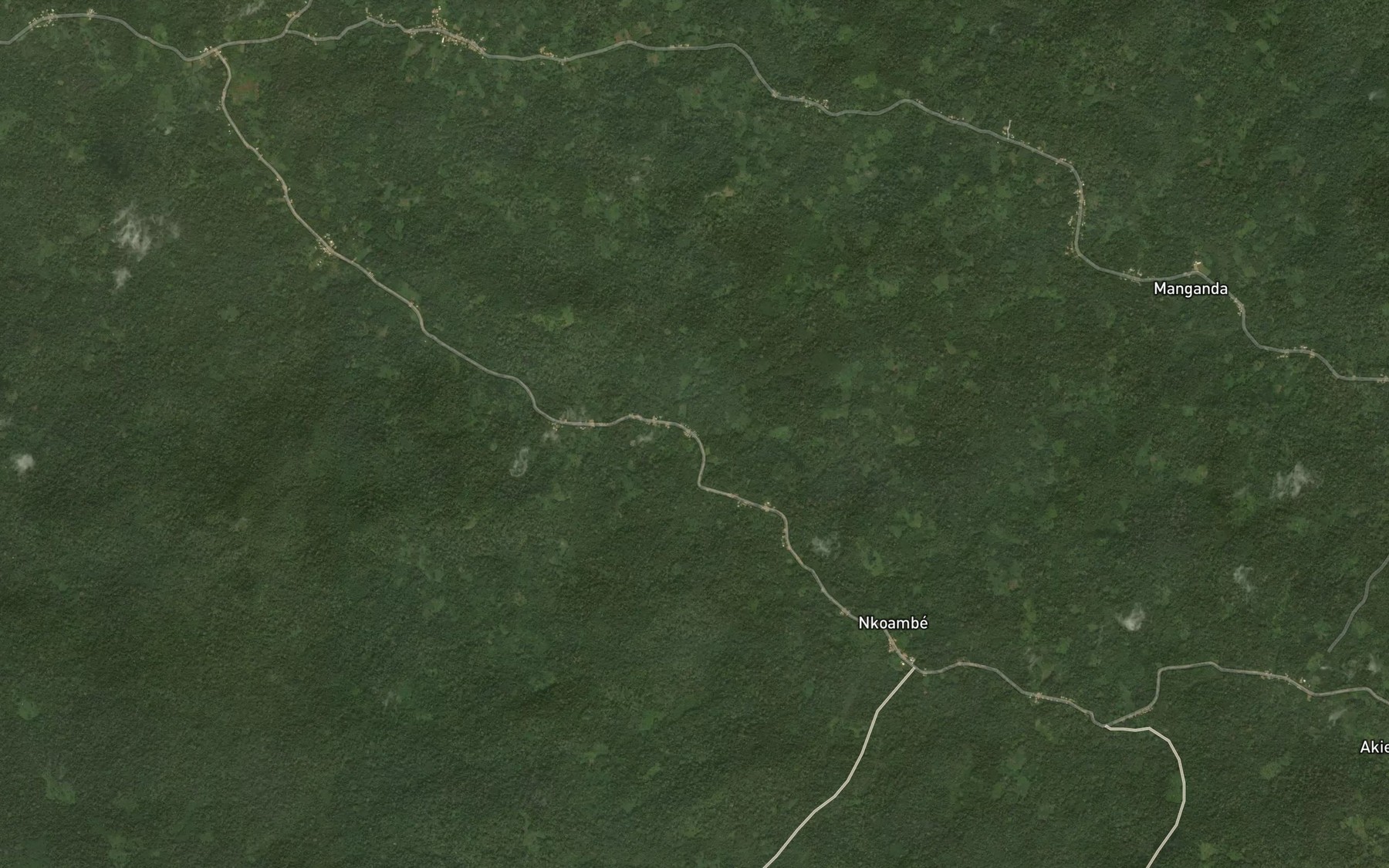 Satellite map of the Minganda