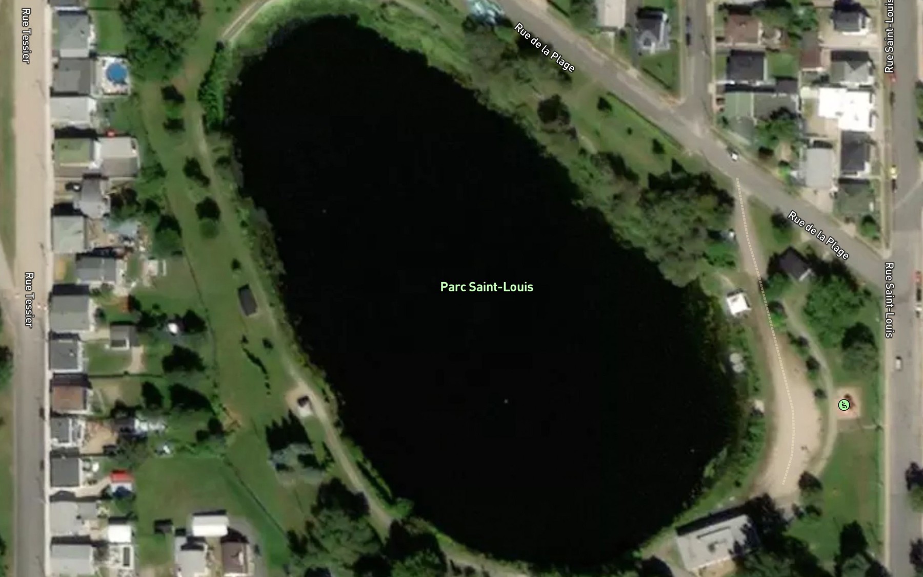 Satellite map of the Lac Saint-Louis