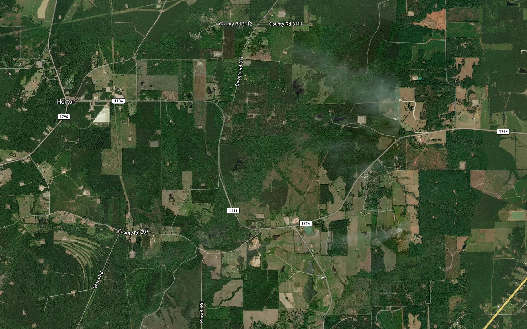 Satellite map of the Tuttle Creek
