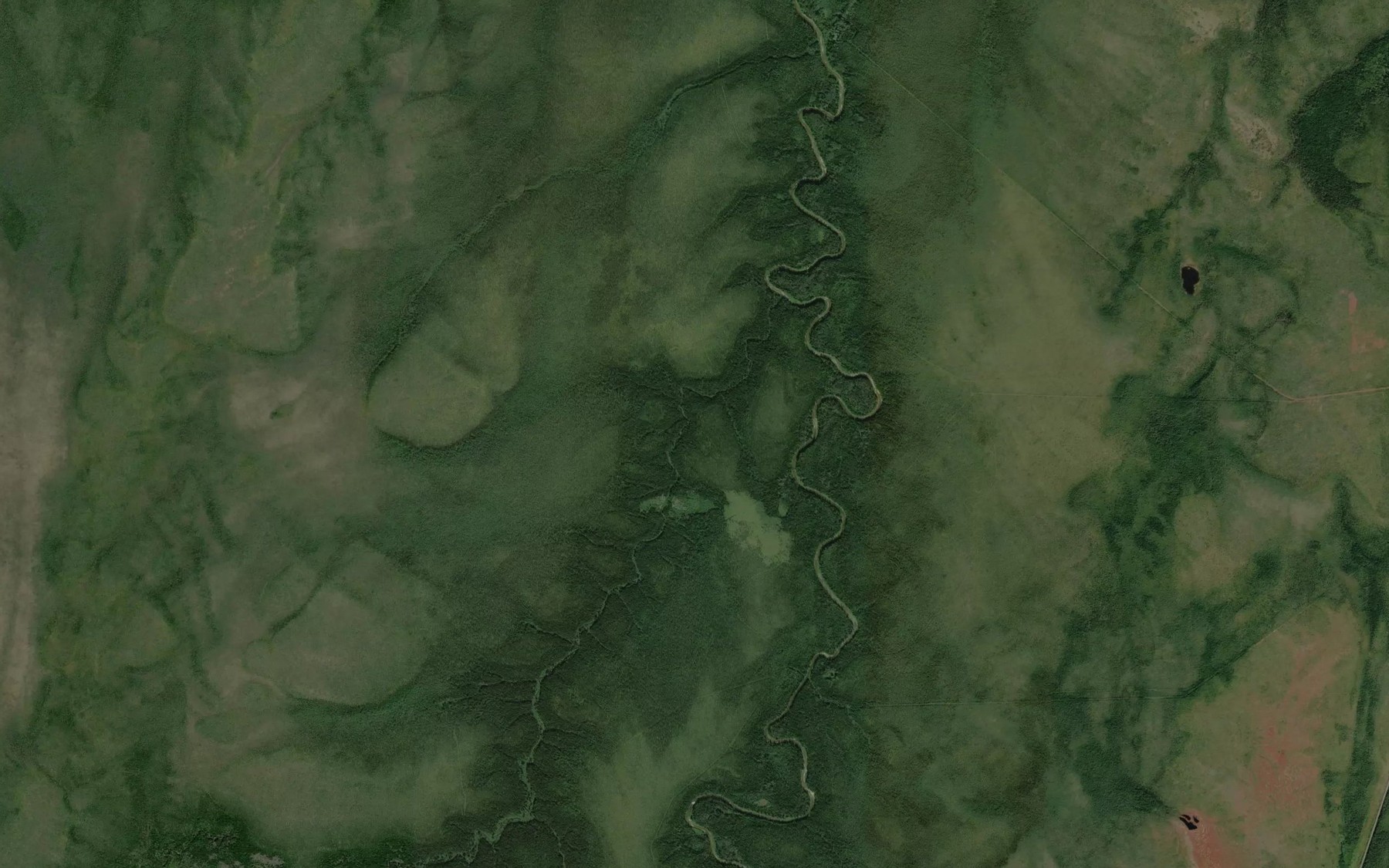 Satellite map of the Kilmer Creek