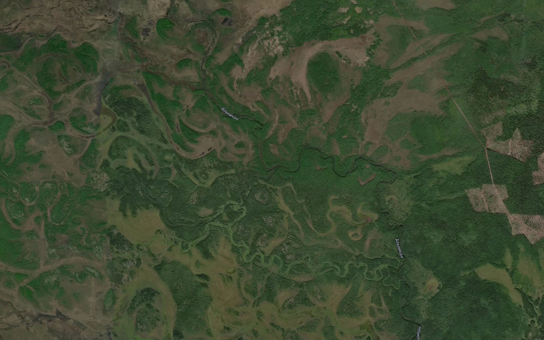 Satellite map of the Gorelaya