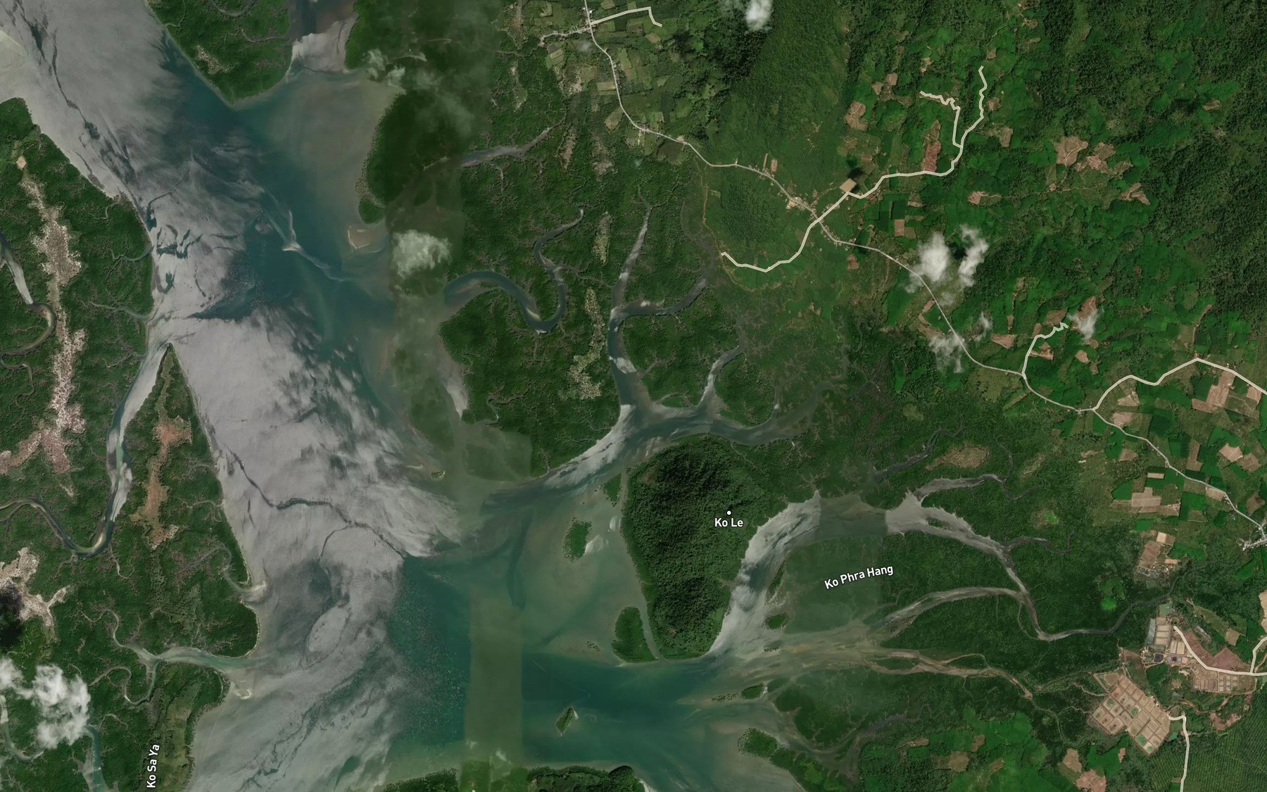 Satellite map of the Khlong Bang Phai