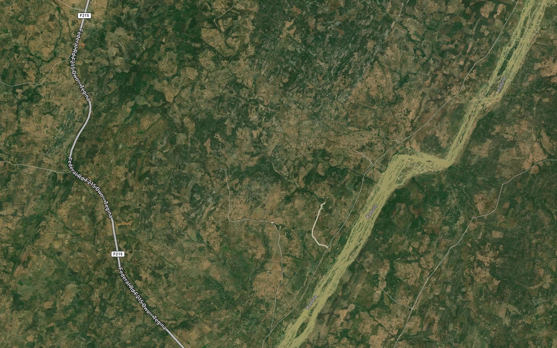 Satellite map of the River Chindako