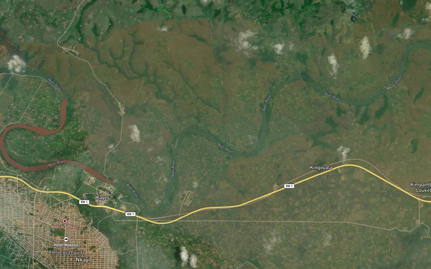 Satellite map of the Bentse Baseke