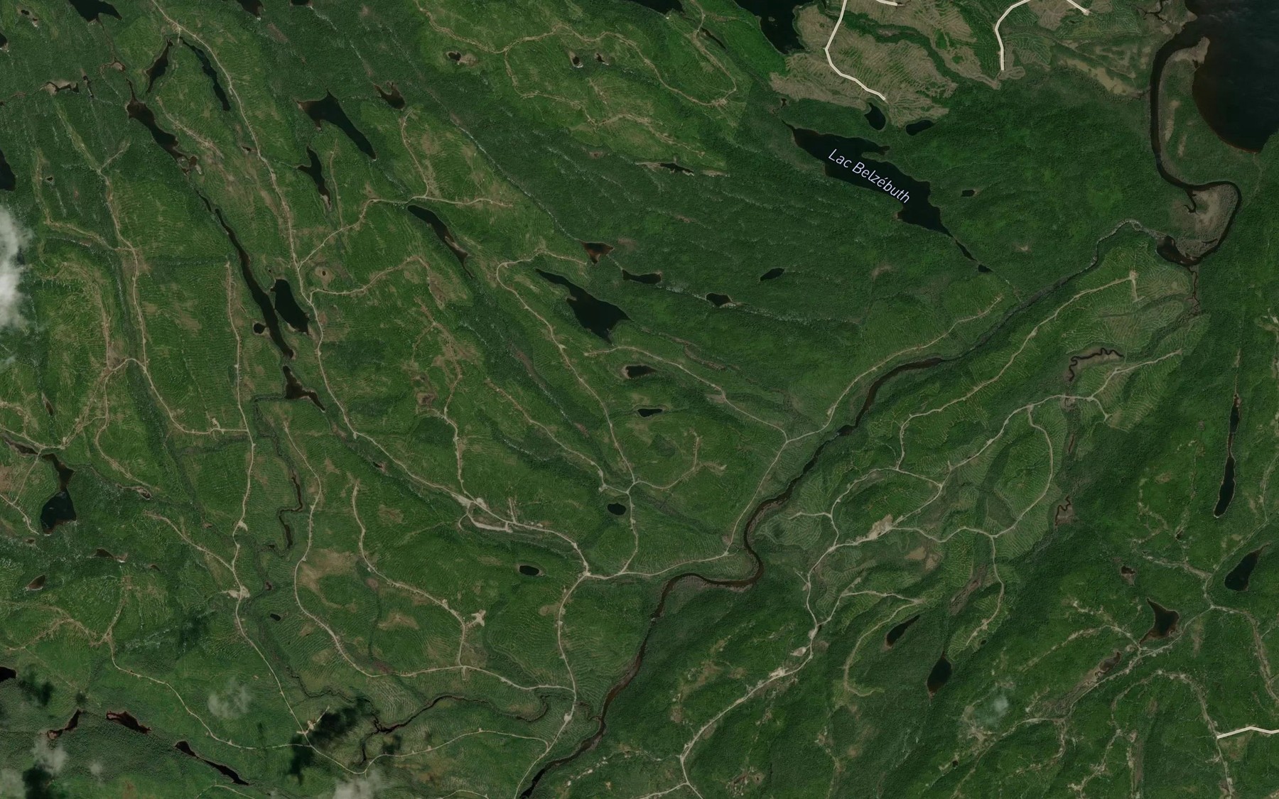 Satellite map of the Lac Menu