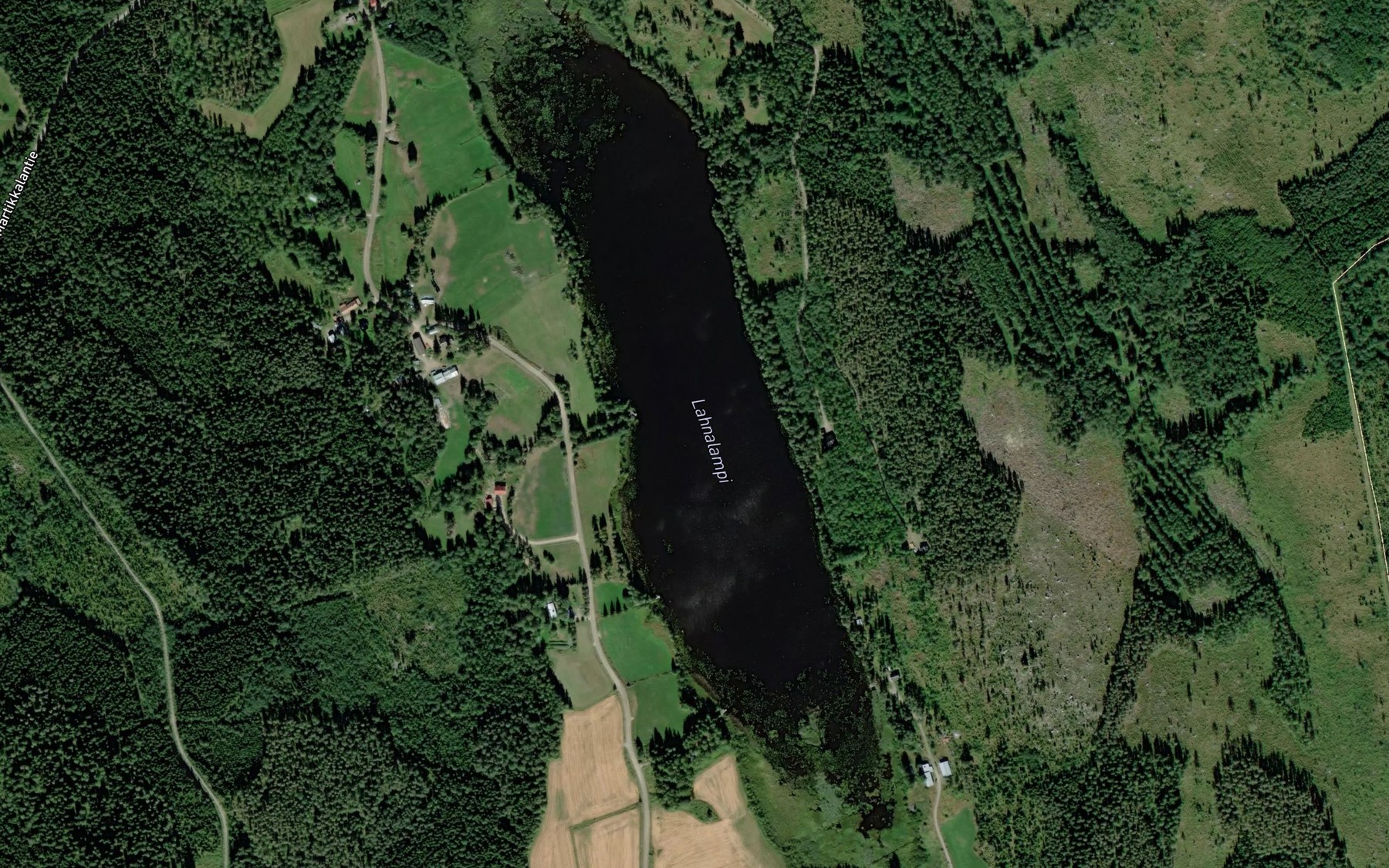 Satellite map of the Lahnalampi