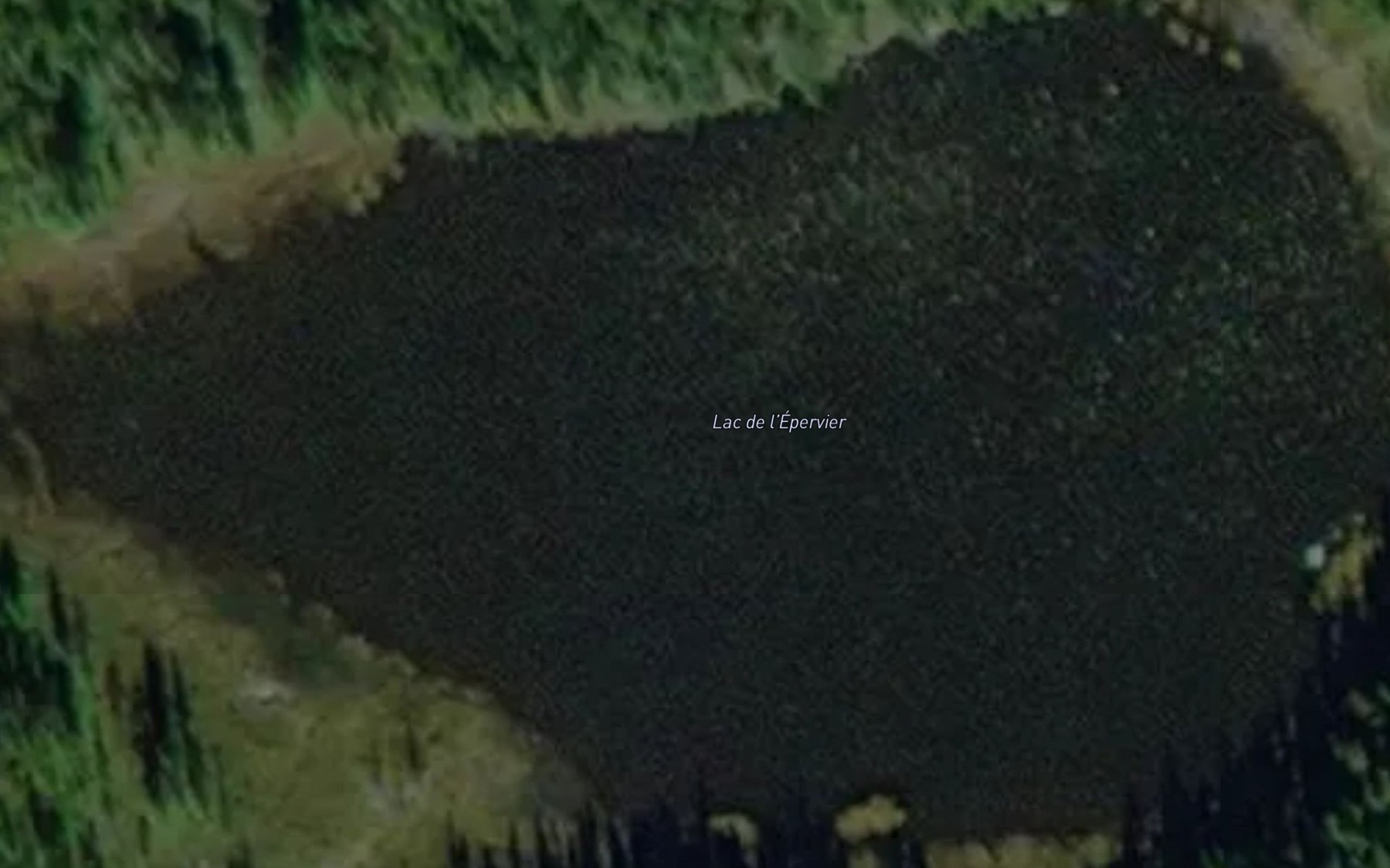 Satellite map of the Lac de l'Epervier