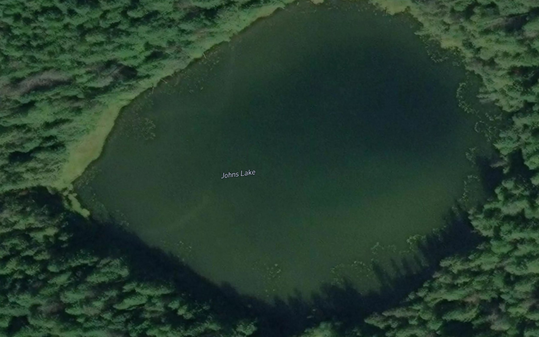 Satellite map of the Johns Lake