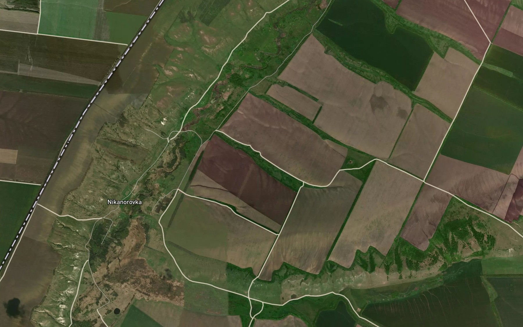 Satellite map of the Balka Glushkova