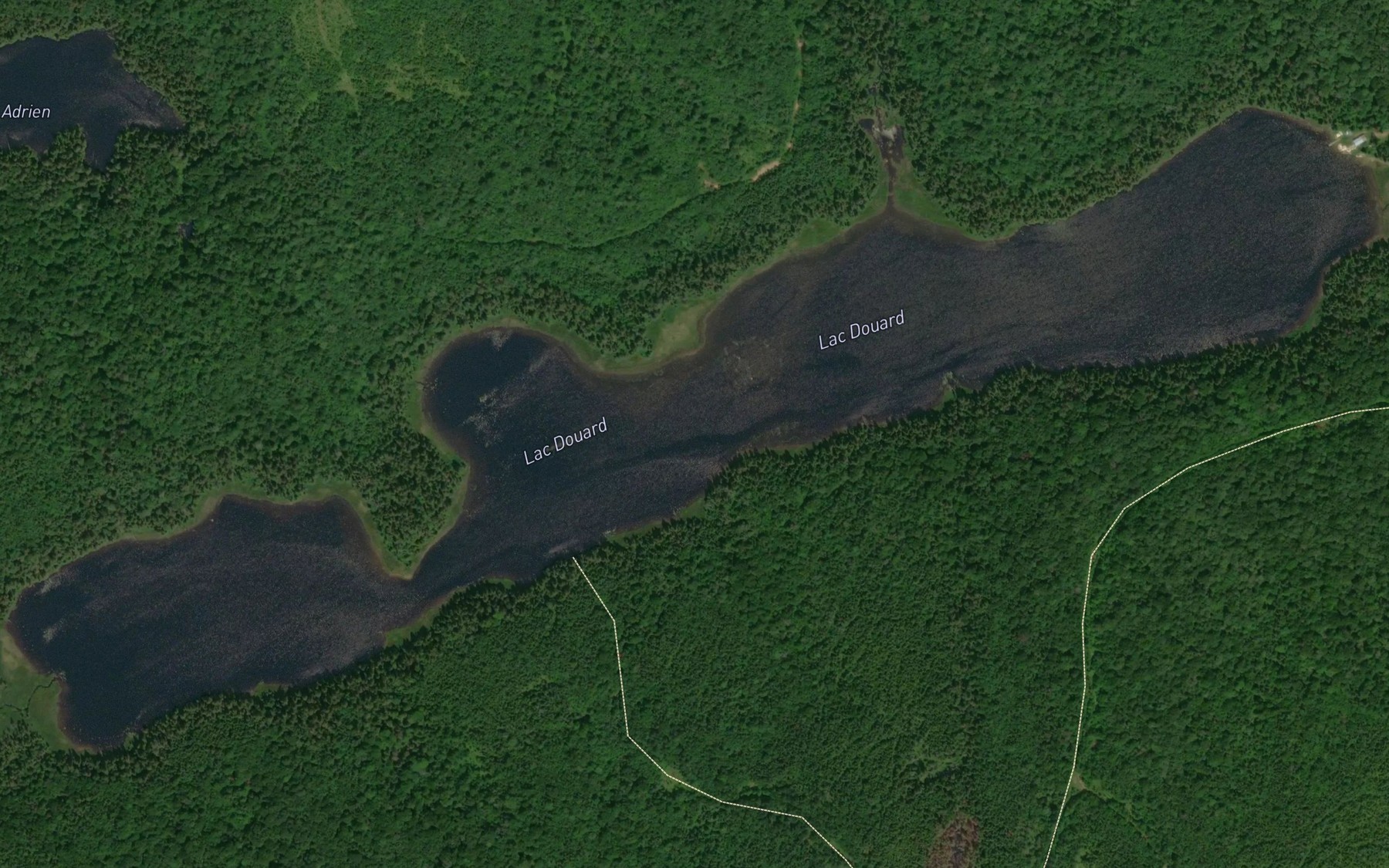 Satellite map of the Lac Douard