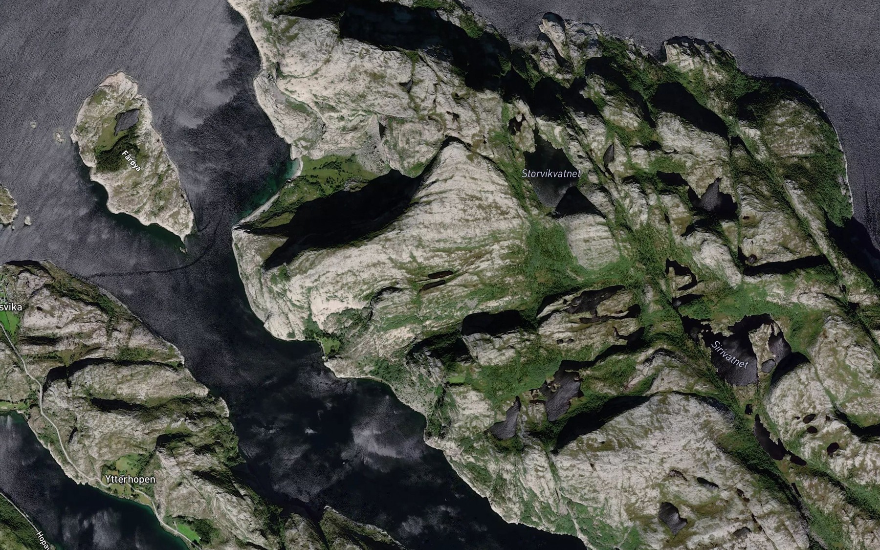 Satellite map of the Samelholtjorna