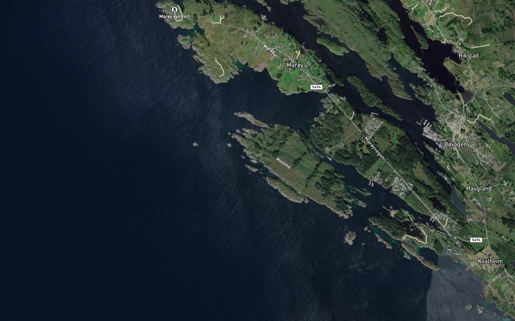 Satellite map of the Rekevika