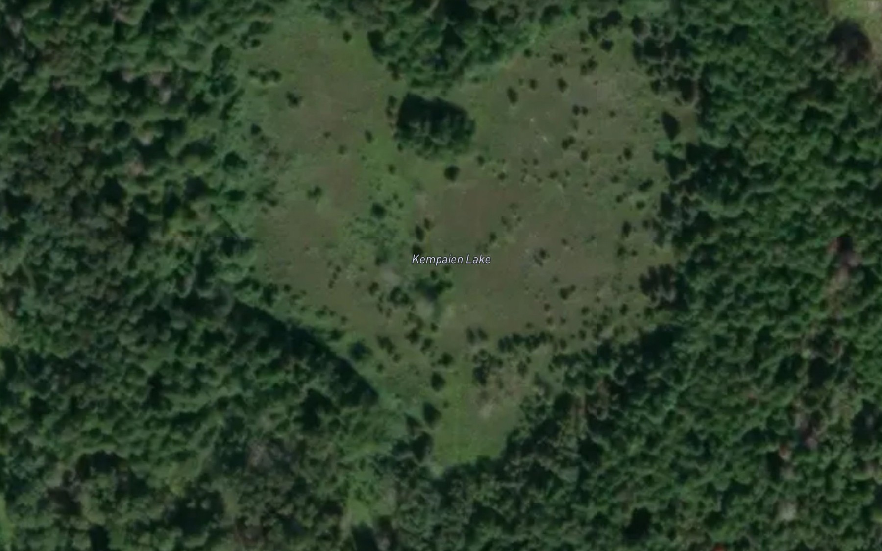 Satellite map of the Kempaien Lake
