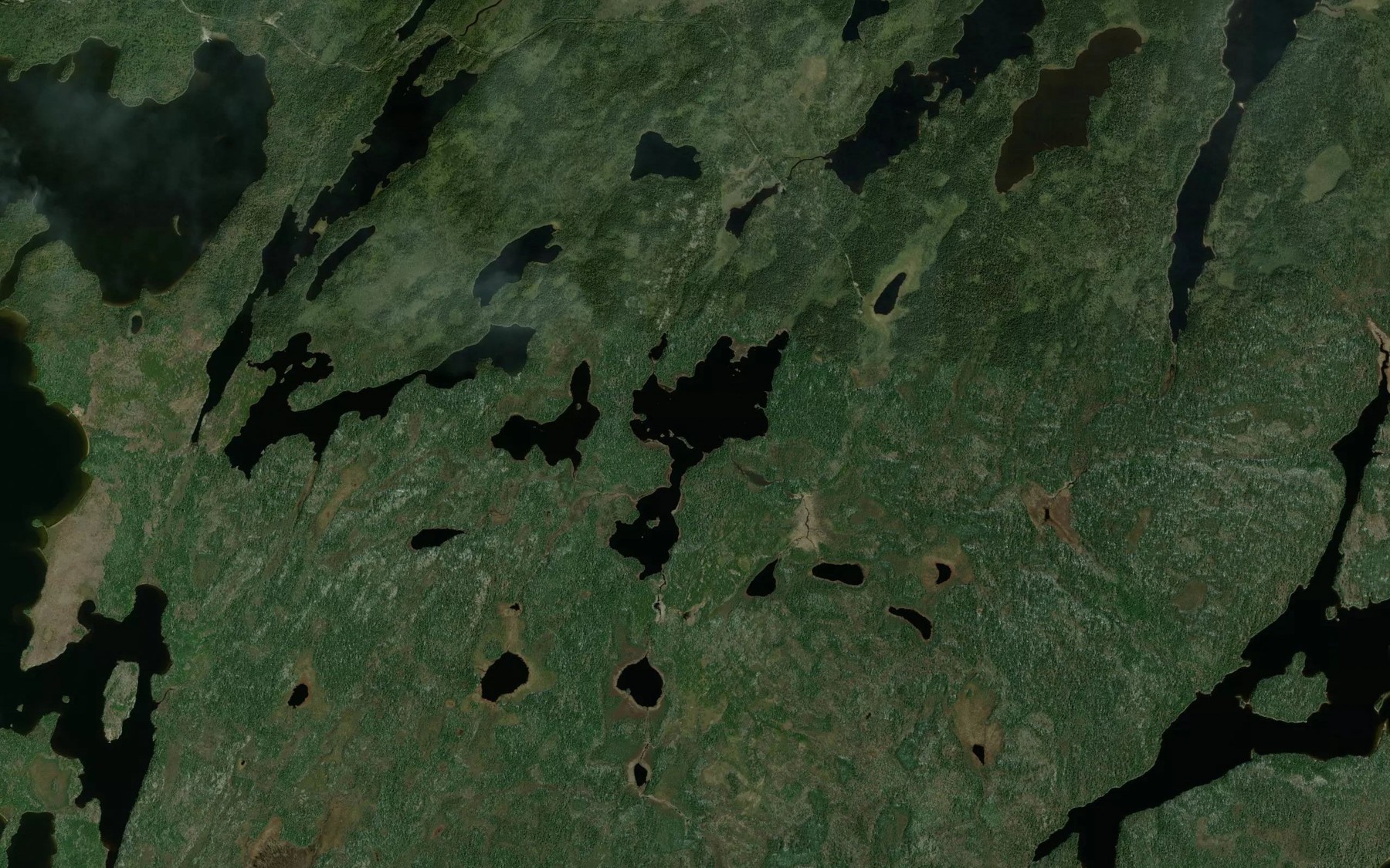 Satellite map of the Allard Lake