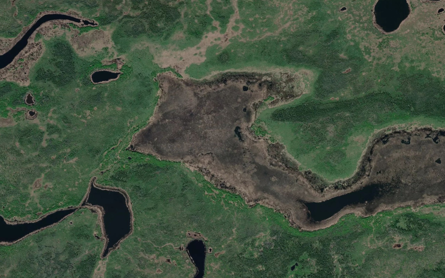 Satellite map of the Minkoshchaliton Lake