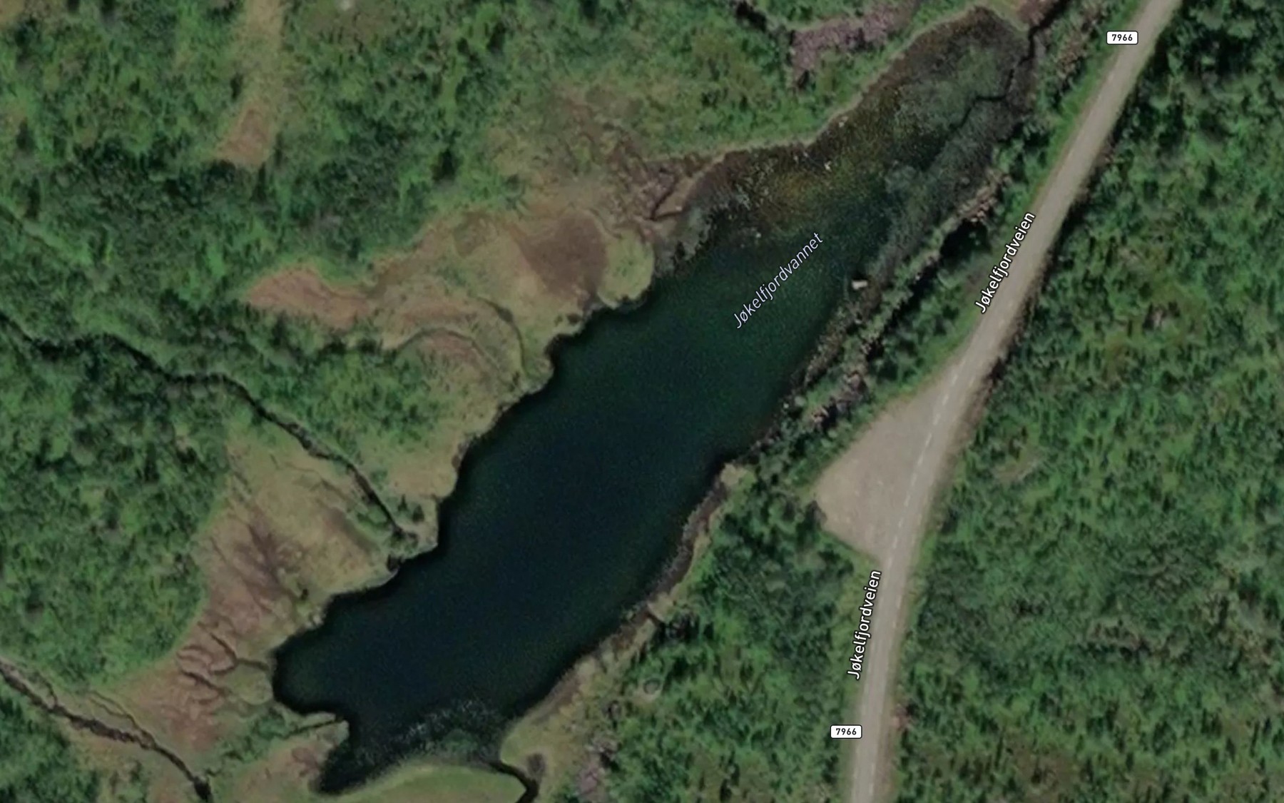 Satellite map of the Jokelfjordvannet