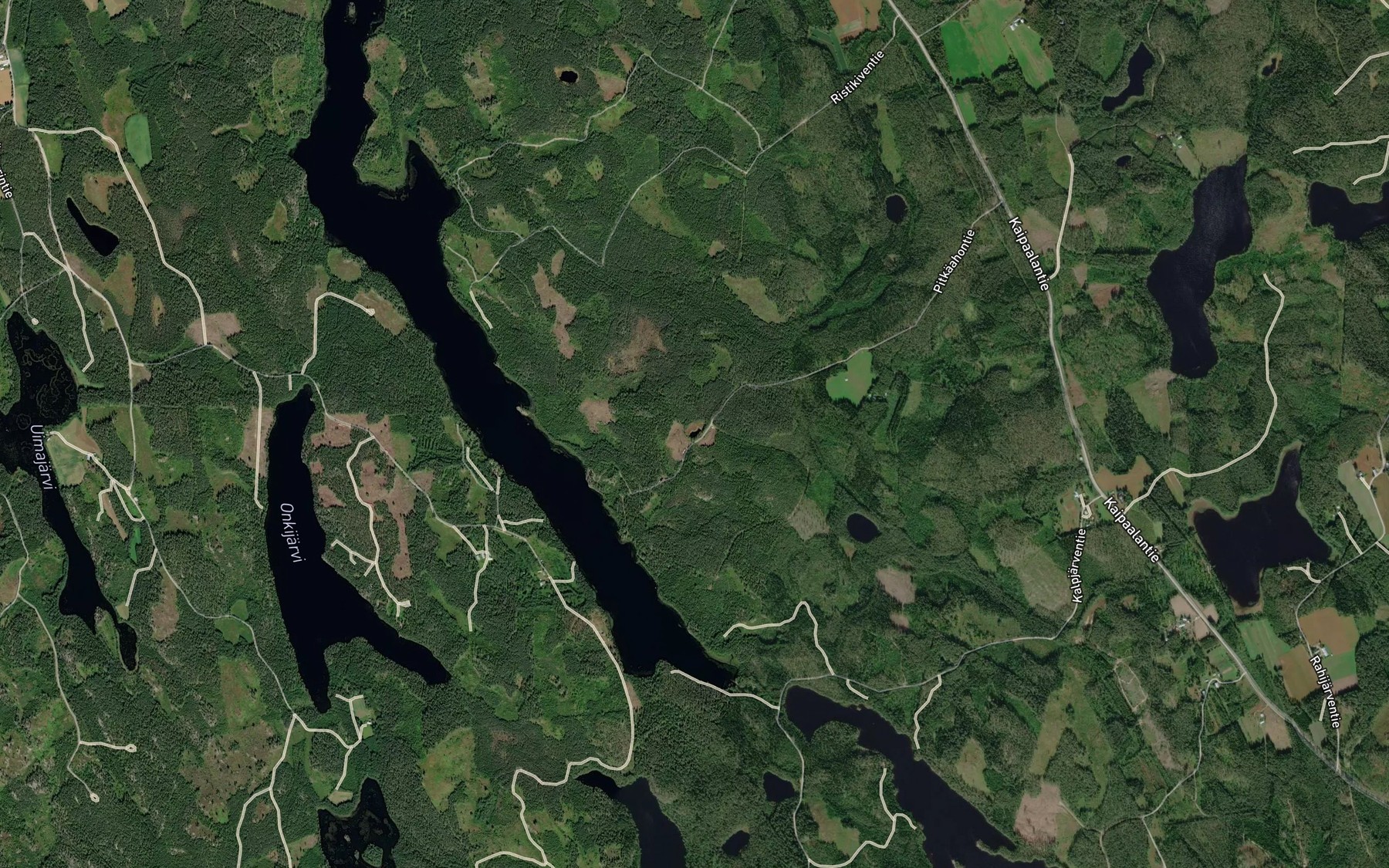 Satellite map of the Juurlampi