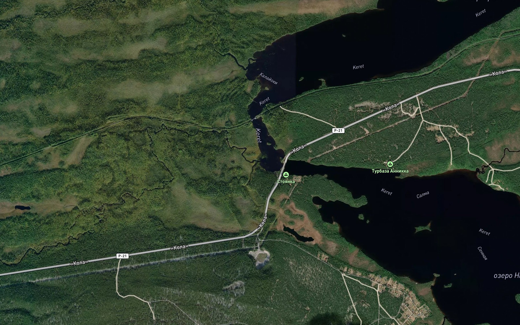Satellite map of the Kulat