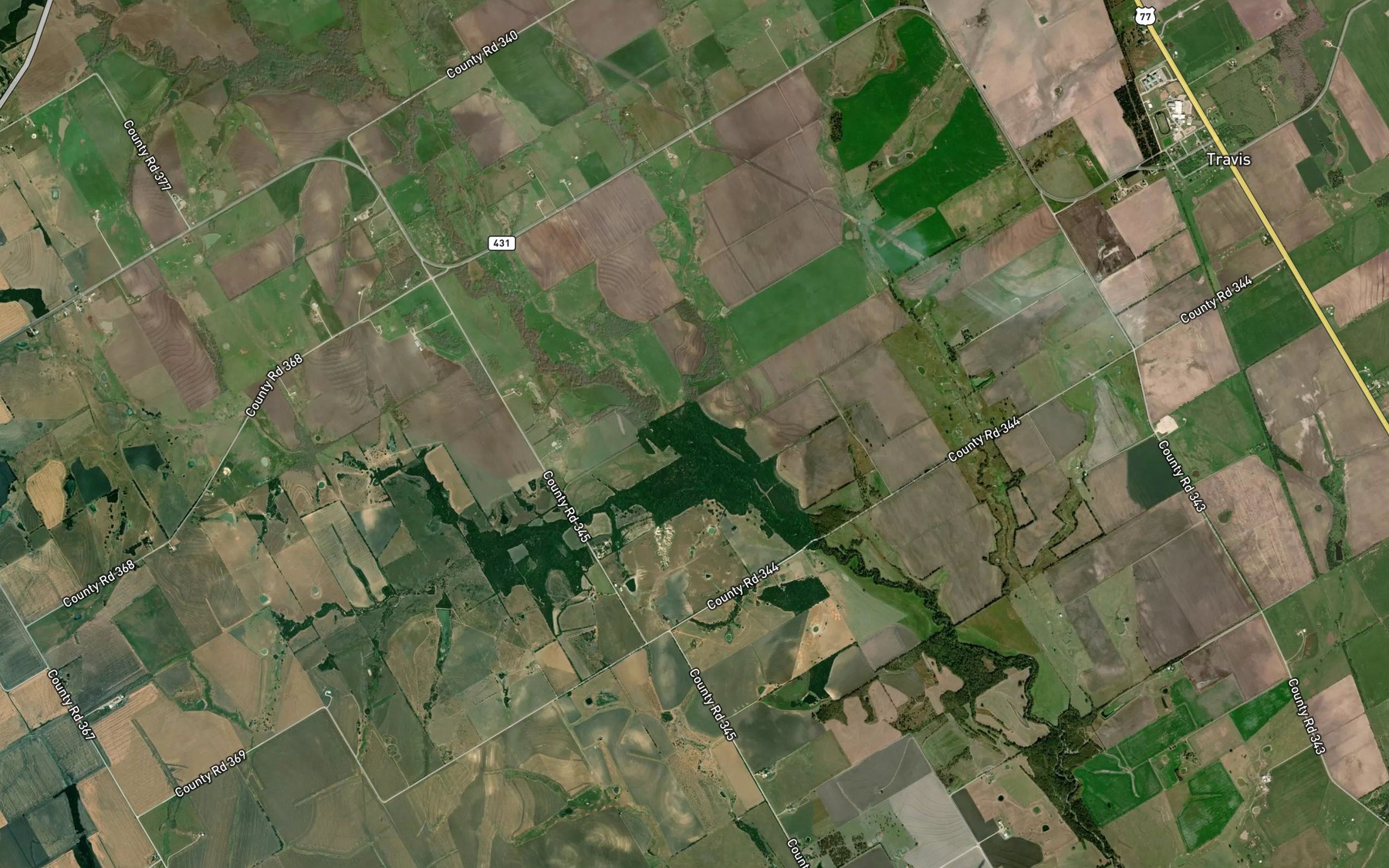 Satellite map of the Cactus Branch