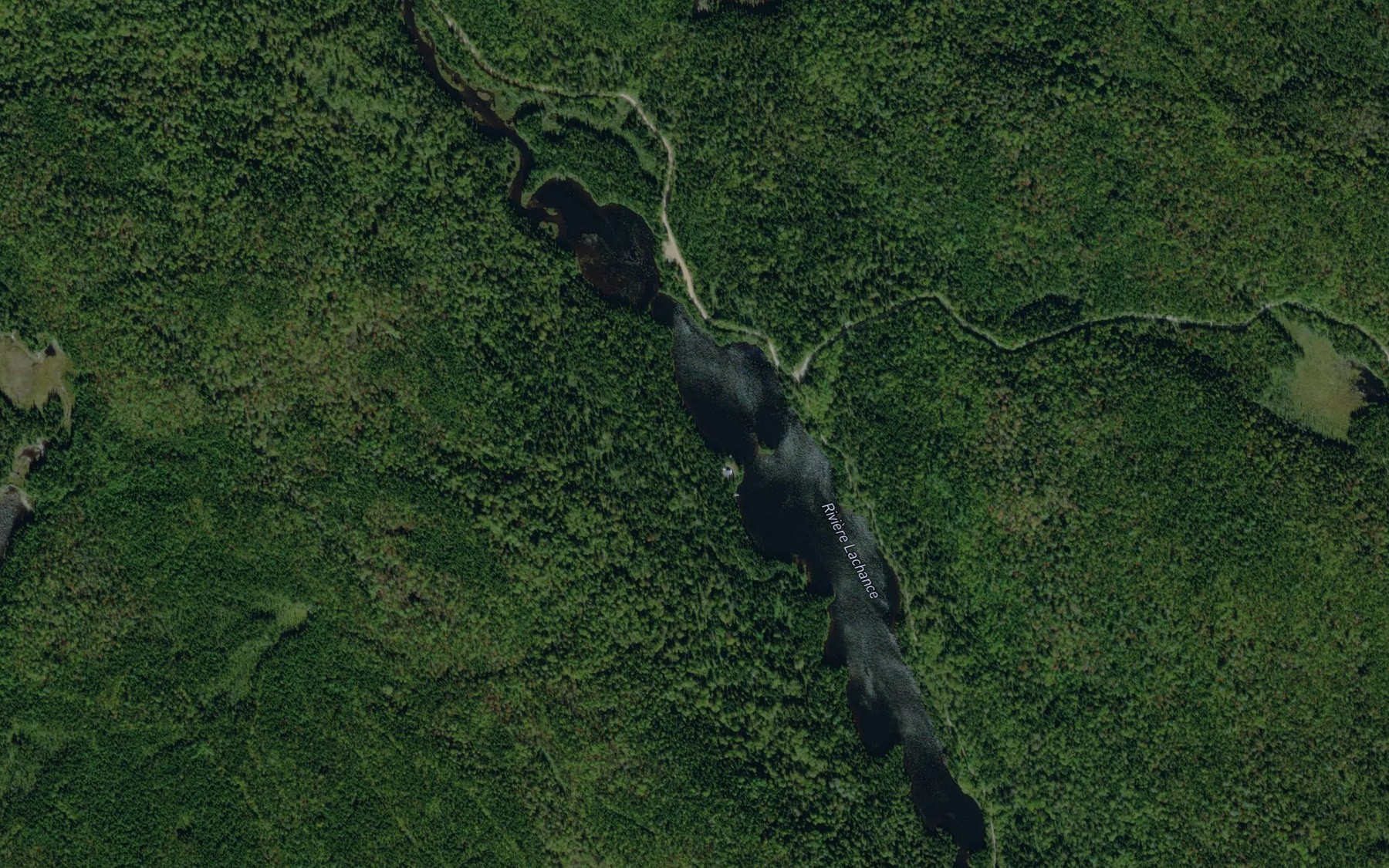 Satellite map of the Lac de la Montee