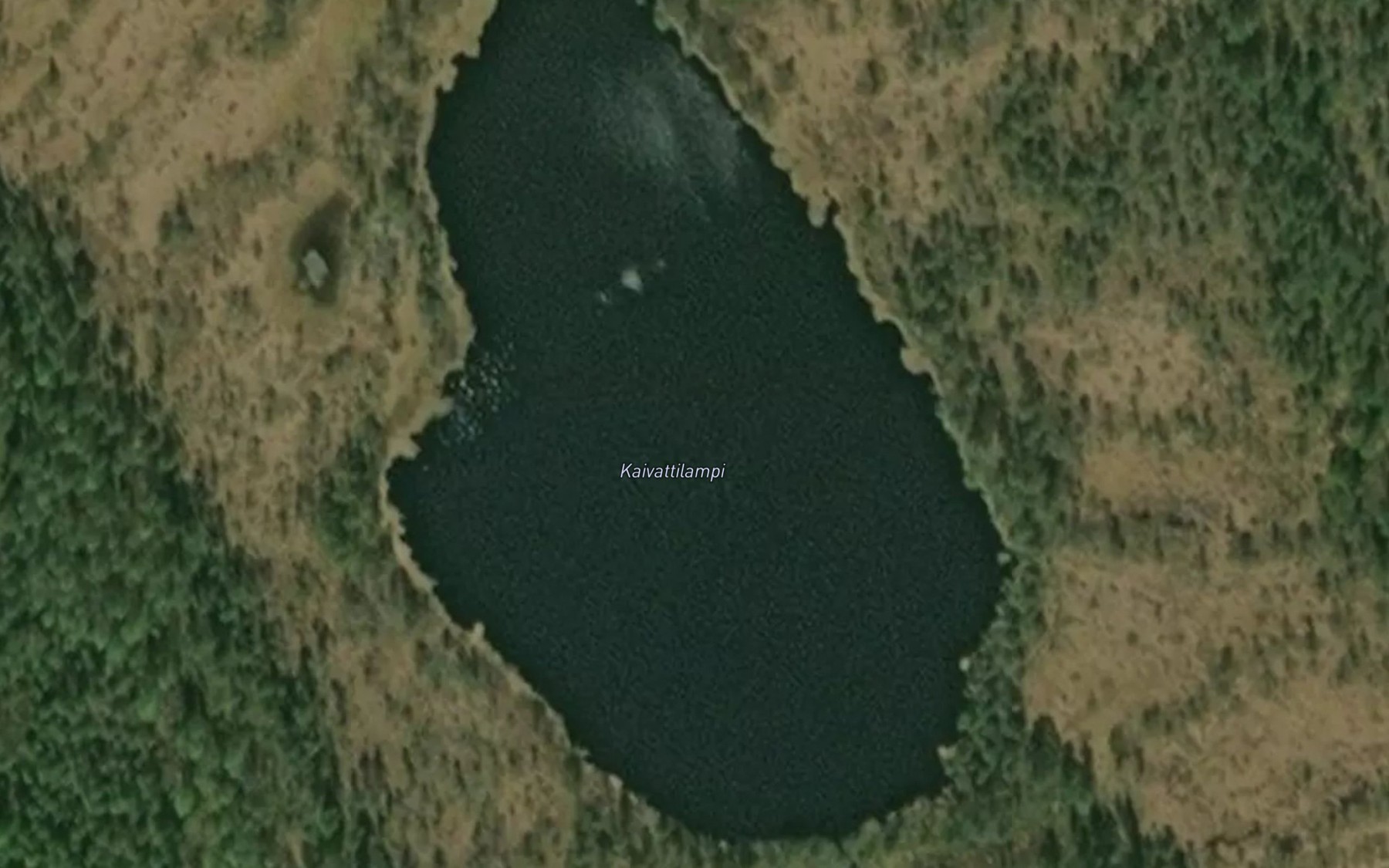 Satellite map of the Kaivattilampi