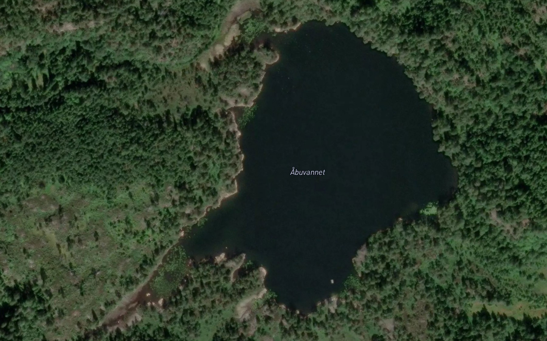Satellite map of the Abuvatnet