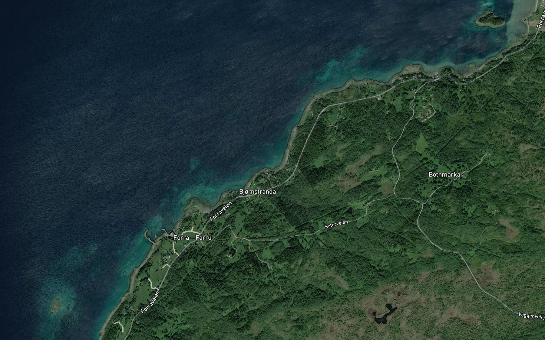 Satellite map of the Sauvika