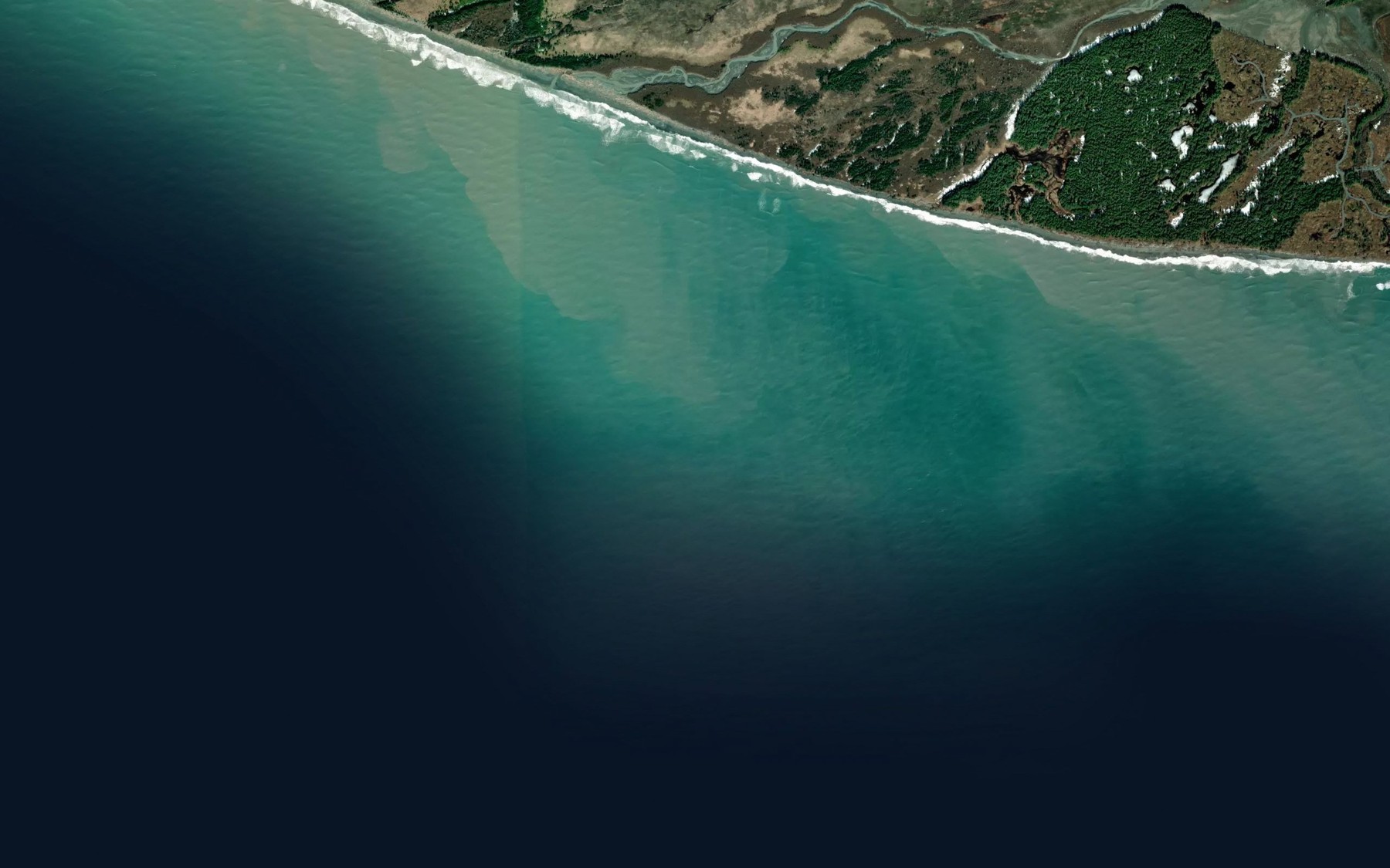 Satellite map of the Big River