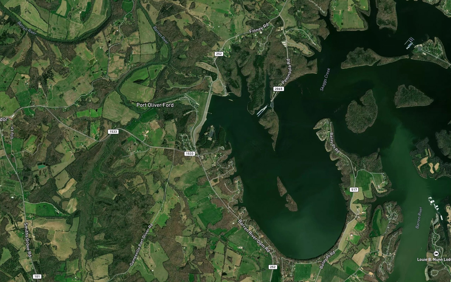 Satellite map of the Spot 4