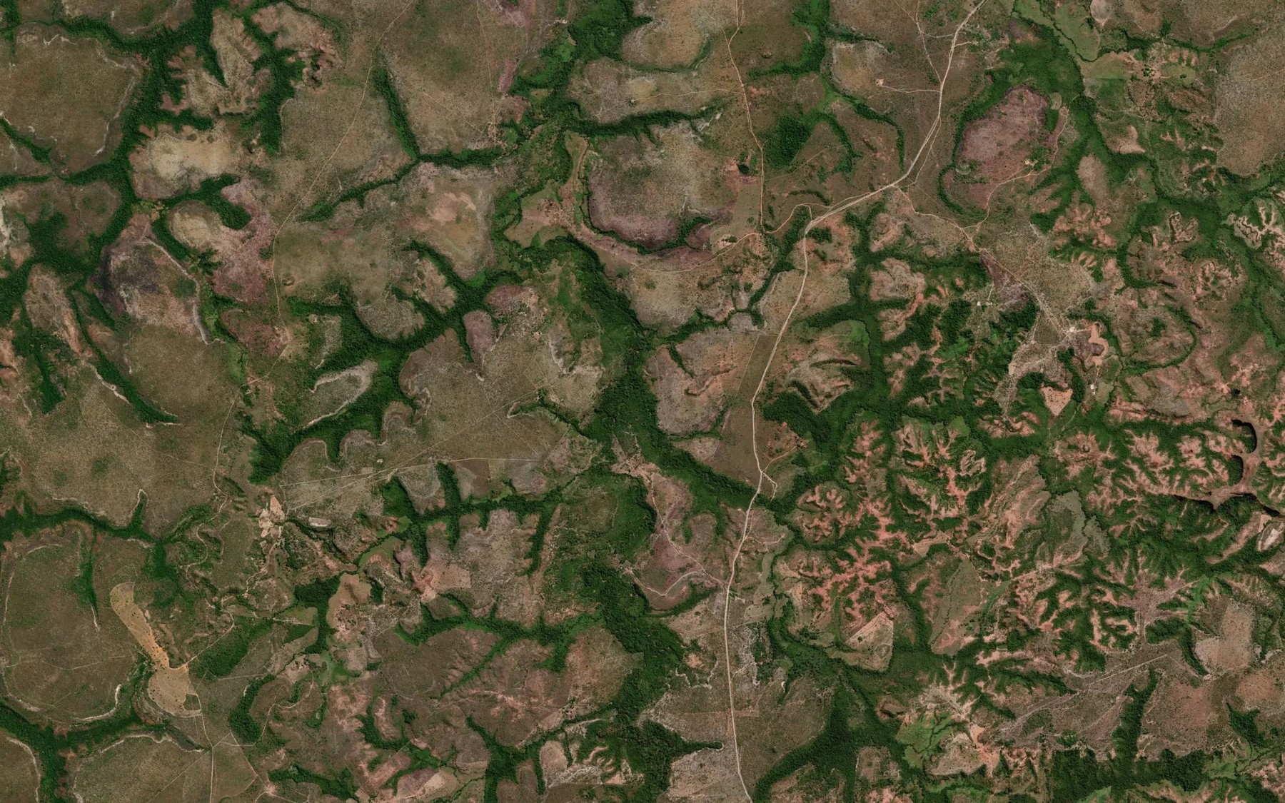 Satellite map of the Corrego Estiva